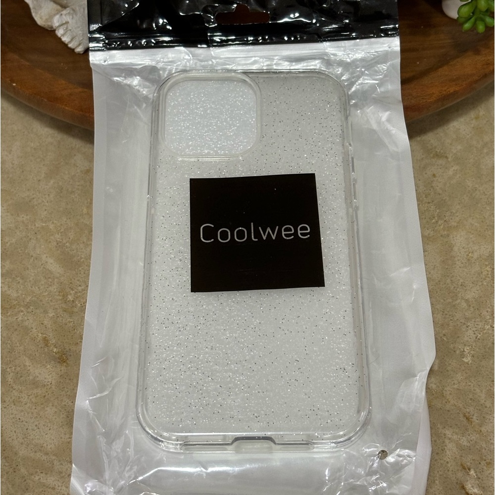 Coolwee Clear Glitter Sparkle iPhone 13 PM Phone Case